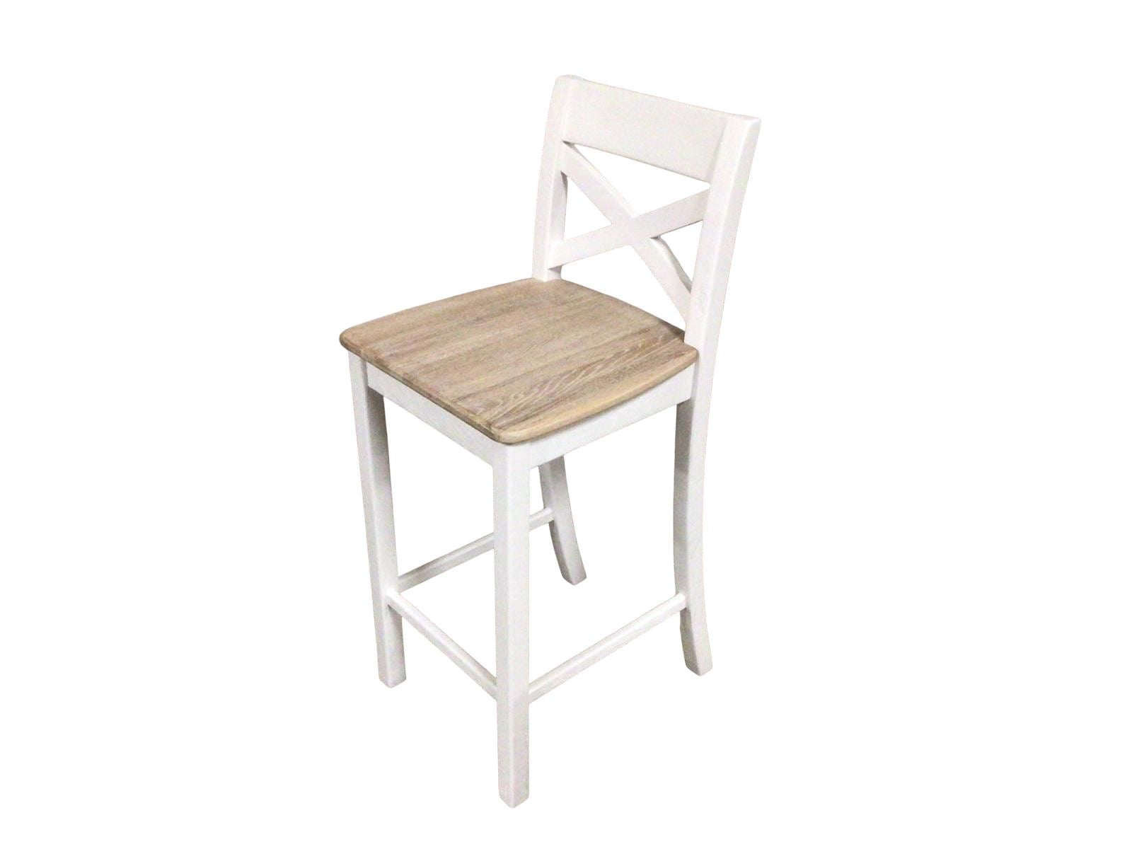Maximus Oak Bar Stool painted Off-White