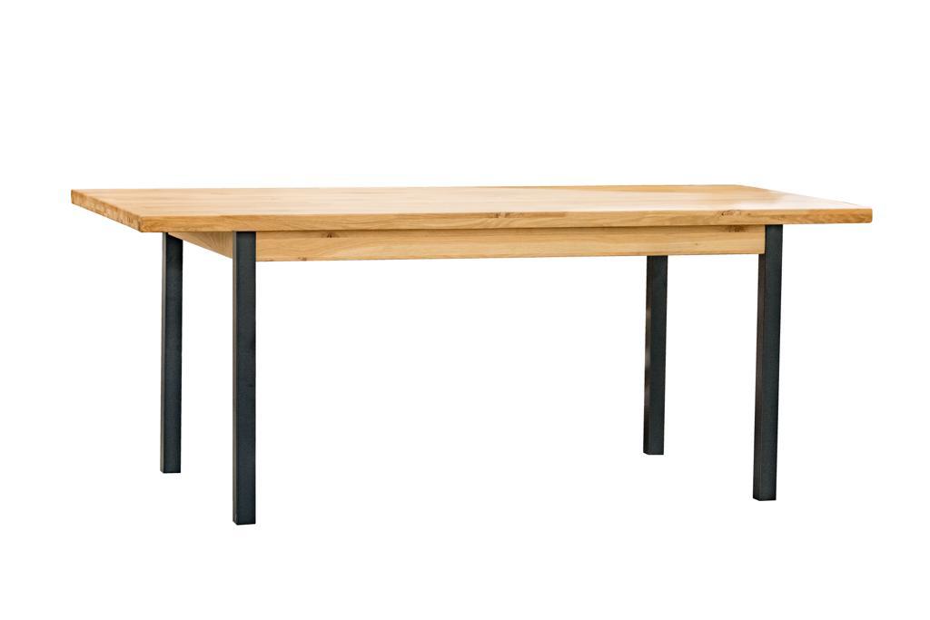 Oak Dale Fixed Top 2m Dining Table with Metal Legs