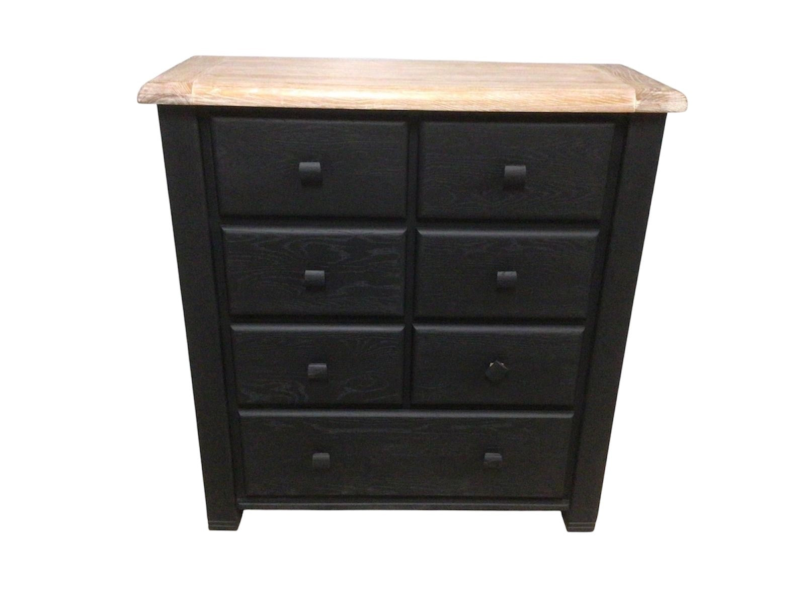 Danube Oak 7 Drawer Chest of Drawers painted Space Grey / Ciffa