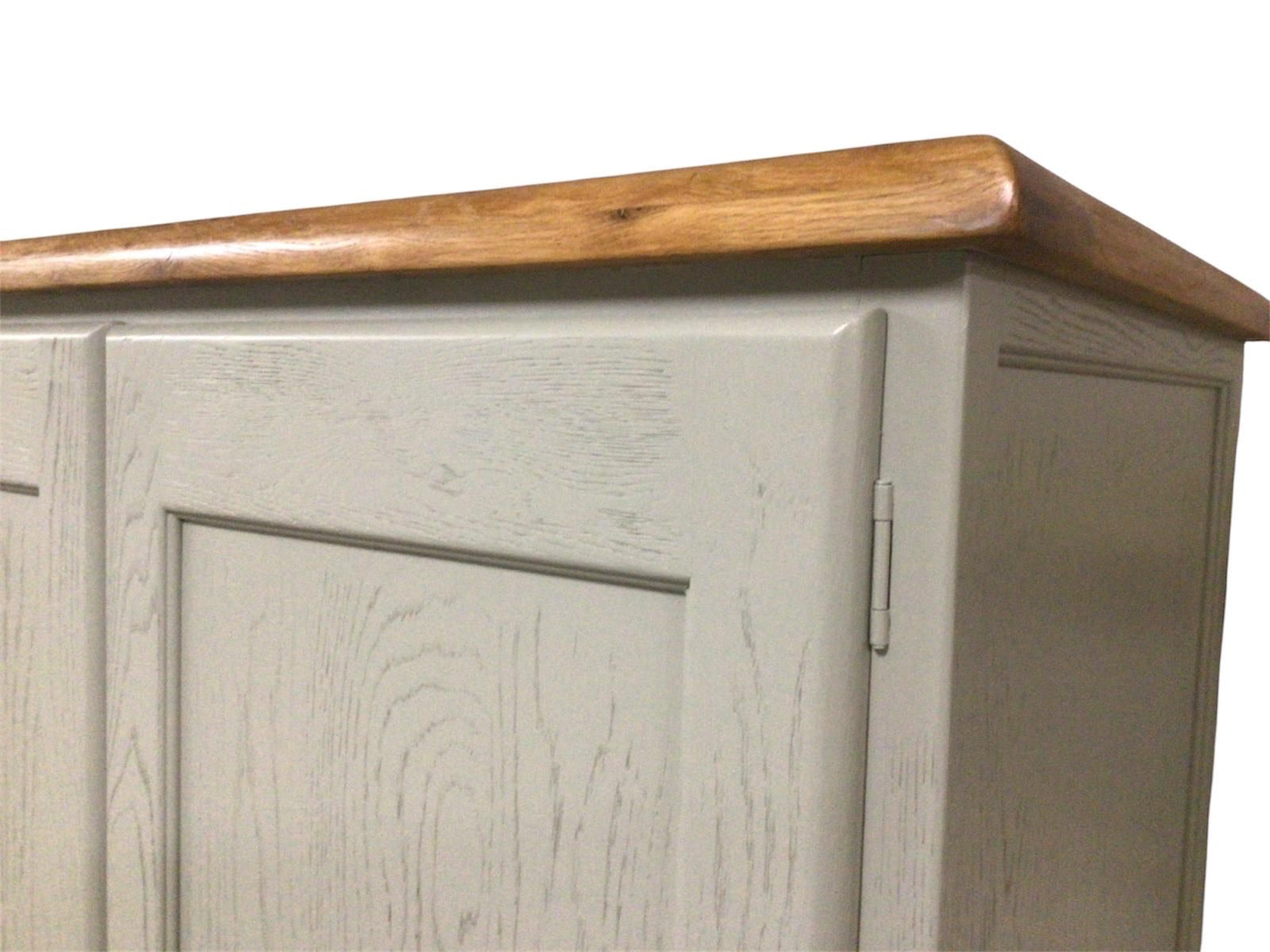 Provence Large Oak Wardrobe painted French Grey