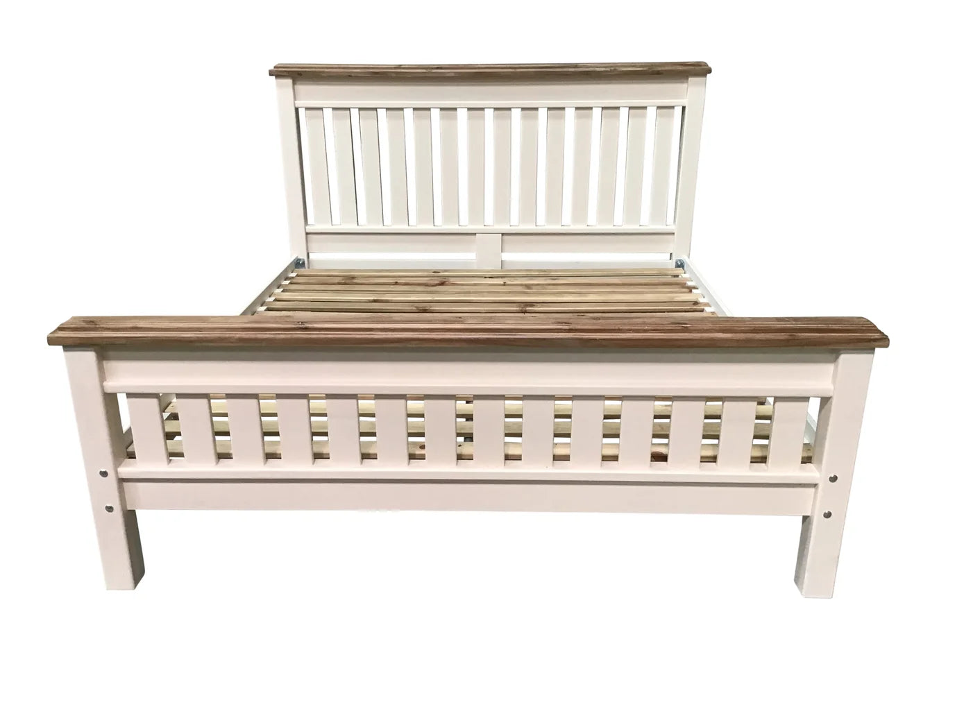 Biarritz 4ft6 Double Bed painted Off-White - Stock Clearance