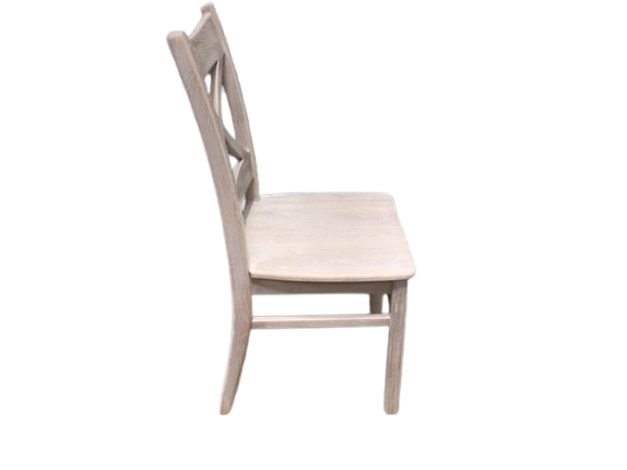 Dakota Solid Oak Cross Back Dining Chairs Full Ciffa