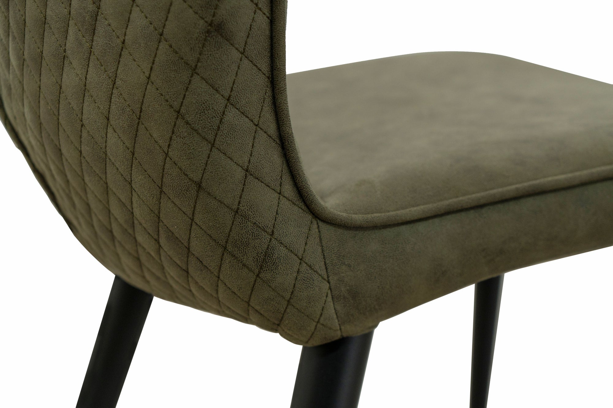 Nina Green Upholstered Faux Suede Dining Chair