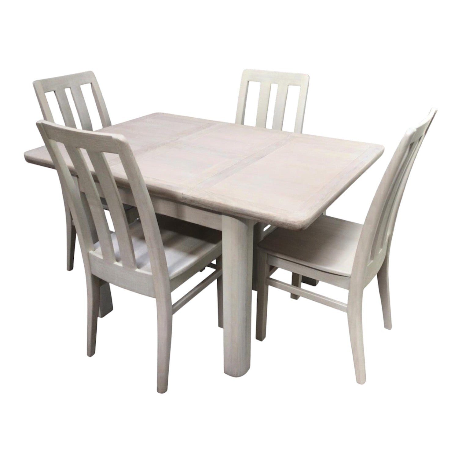 Dakota Oak 90cm Extension Dining Set with a Ciffa Lime Wash Finish