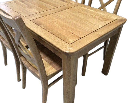 Dakota Solid Oak 1.3m Ext Dining Set