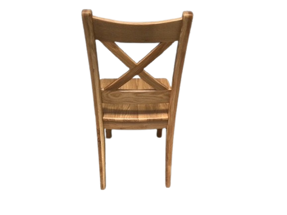 Dakota Solid Oak Cross Back Dining Chair