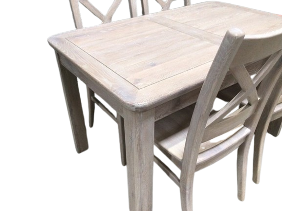 Dakota Solid Oak 1.3m Ext Dining Set