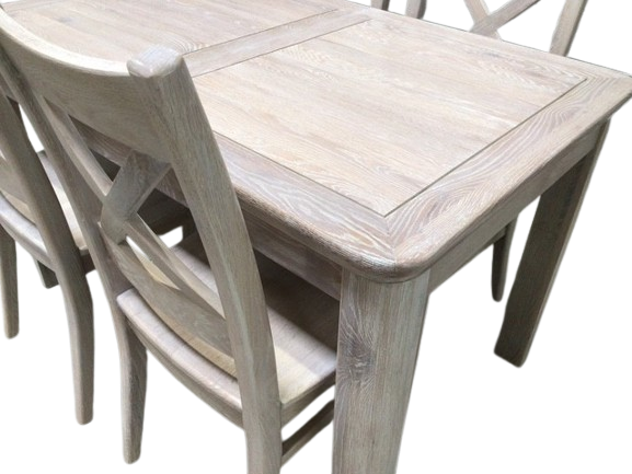 Dakota Solid Oak 1.3m Ext Dining Set