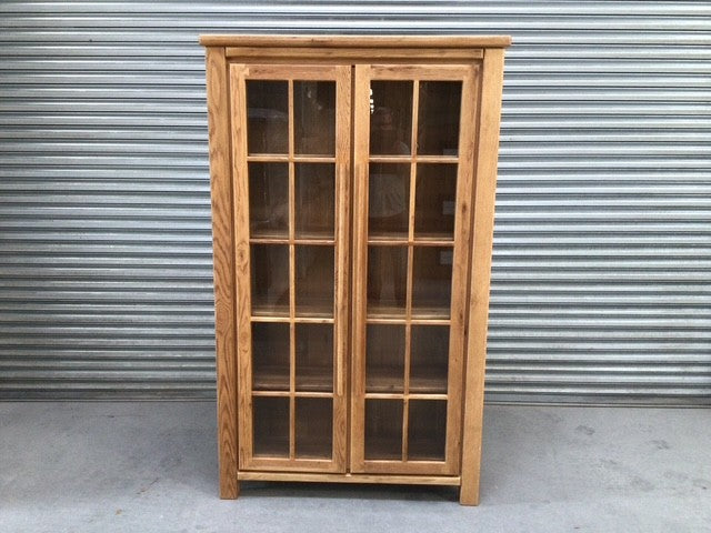 Tommy Oak Glass Display Cabinet - Sep 01
