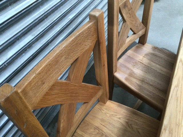 Maximus Oak 1.9m Dining Set - Ex Display (Feb 25)
