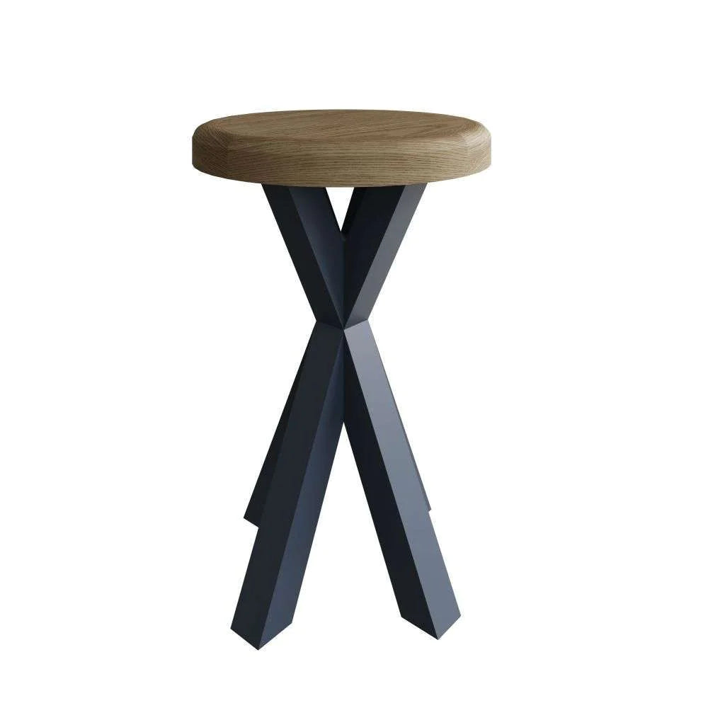 Jersey Smoked Oak Painted Lamp Table