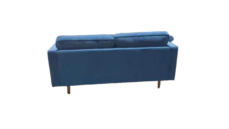 Hudson 2 Seater Blue Velvet Sofa