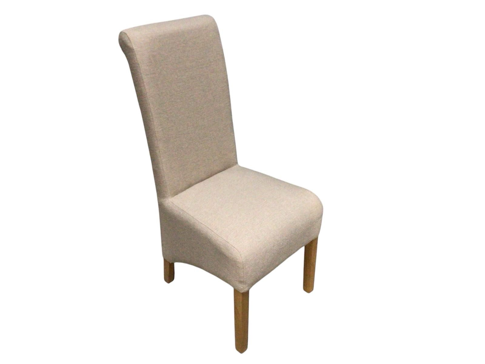 Hudson Beige Linen Dining Chair