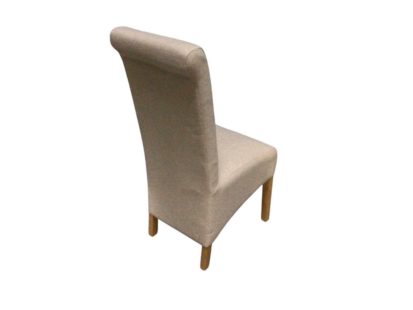 Hudson Beige Linen Dining Chair