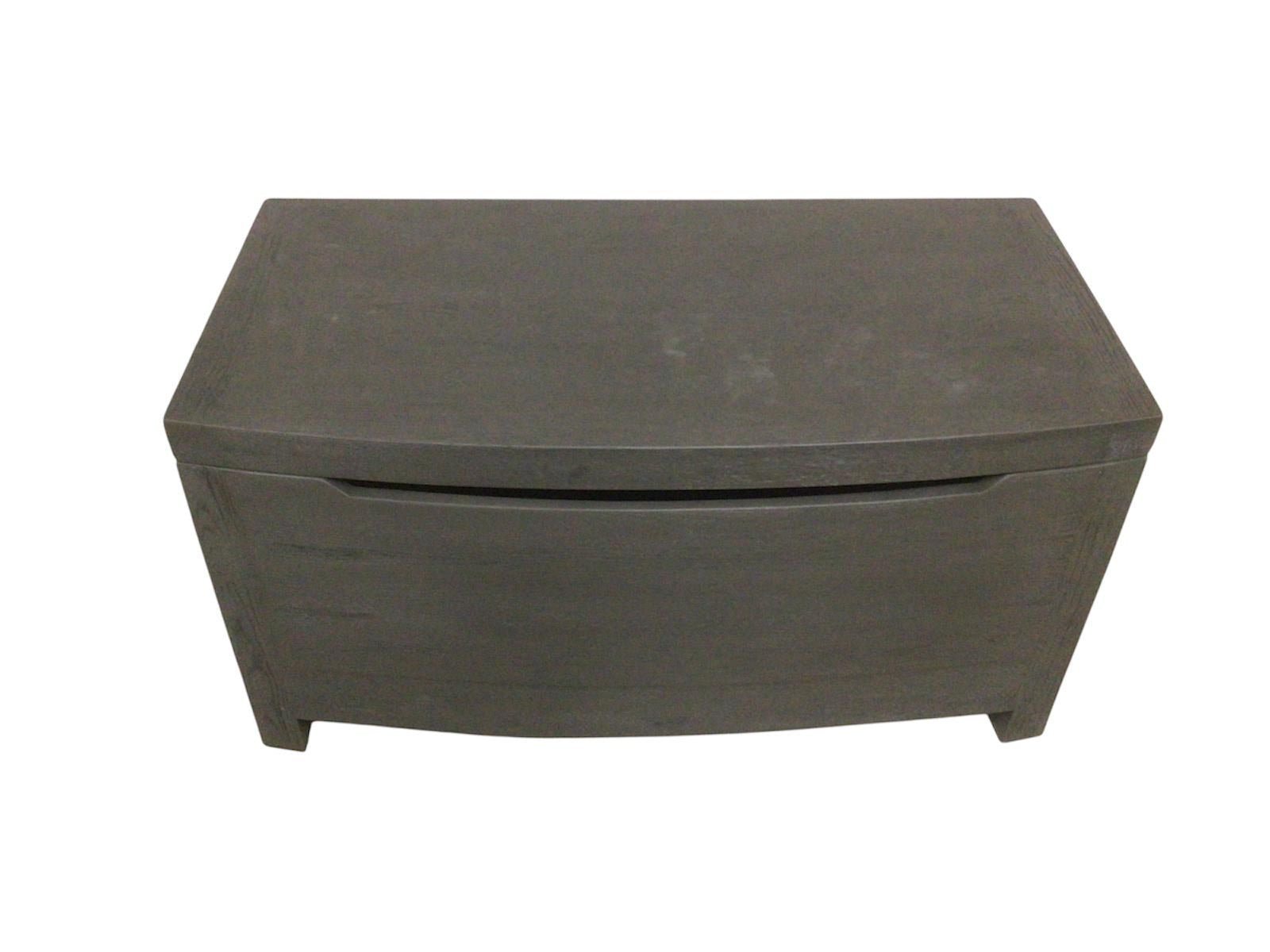 Thames Oak Blanket Box - Painted Space Grey