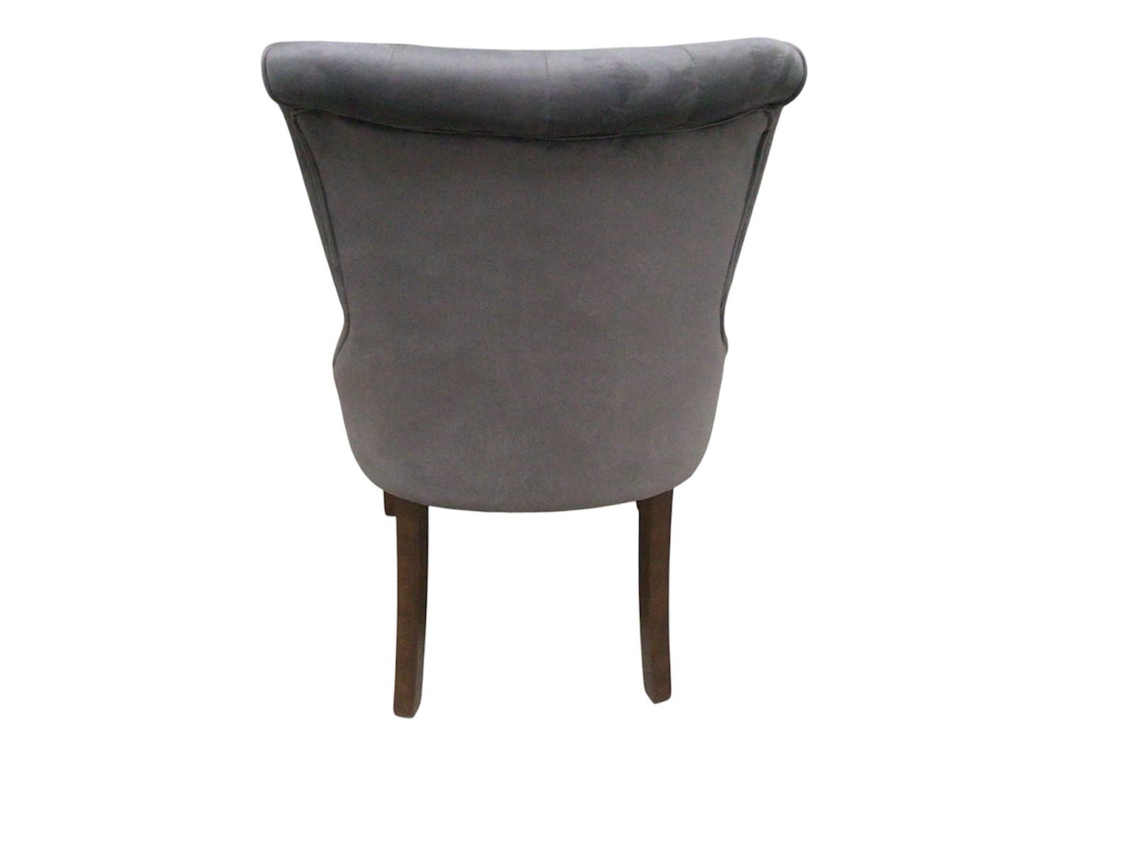 Kingston Grey Velvet Dining Chair