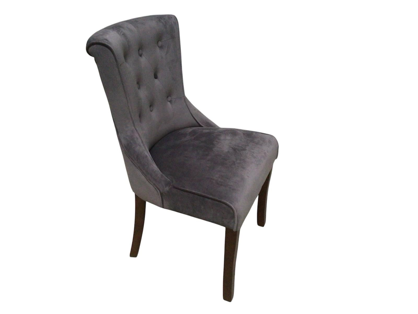 Kingston Grey Velvet Dining Chair