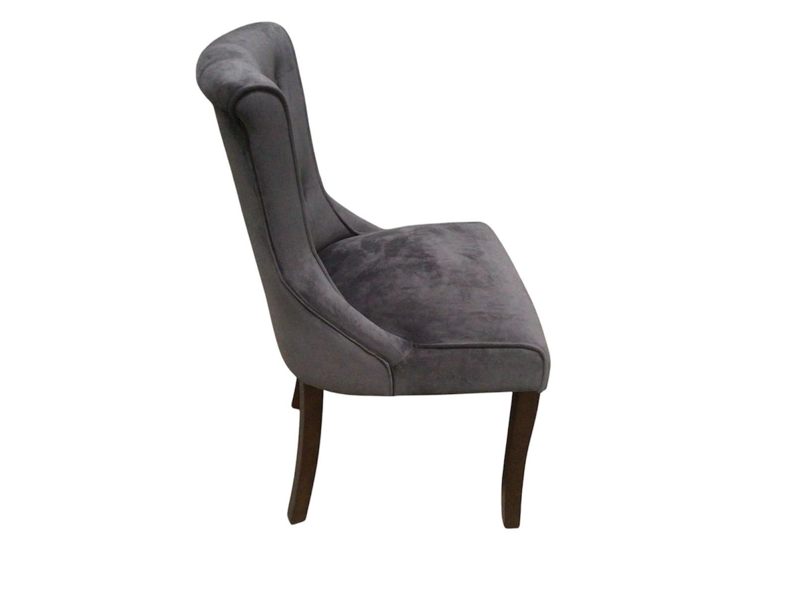 Kingston Grey Velvet Dining Chair