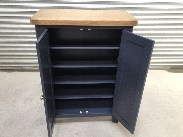 Kettle Shoe Cabinet painted Blue