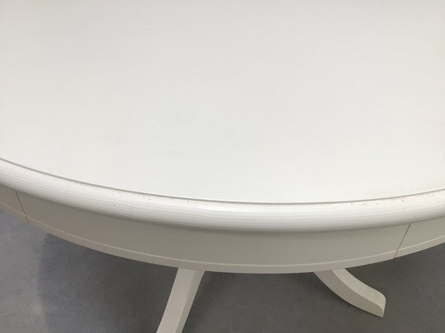 Kettle 1.3m Round Dining Table painted White - End of Line
