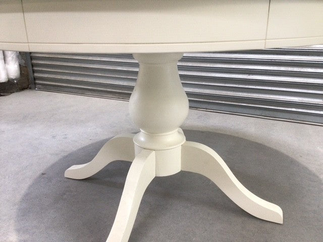 Kettle 1.3m Round Dining Table painted White - End of Line