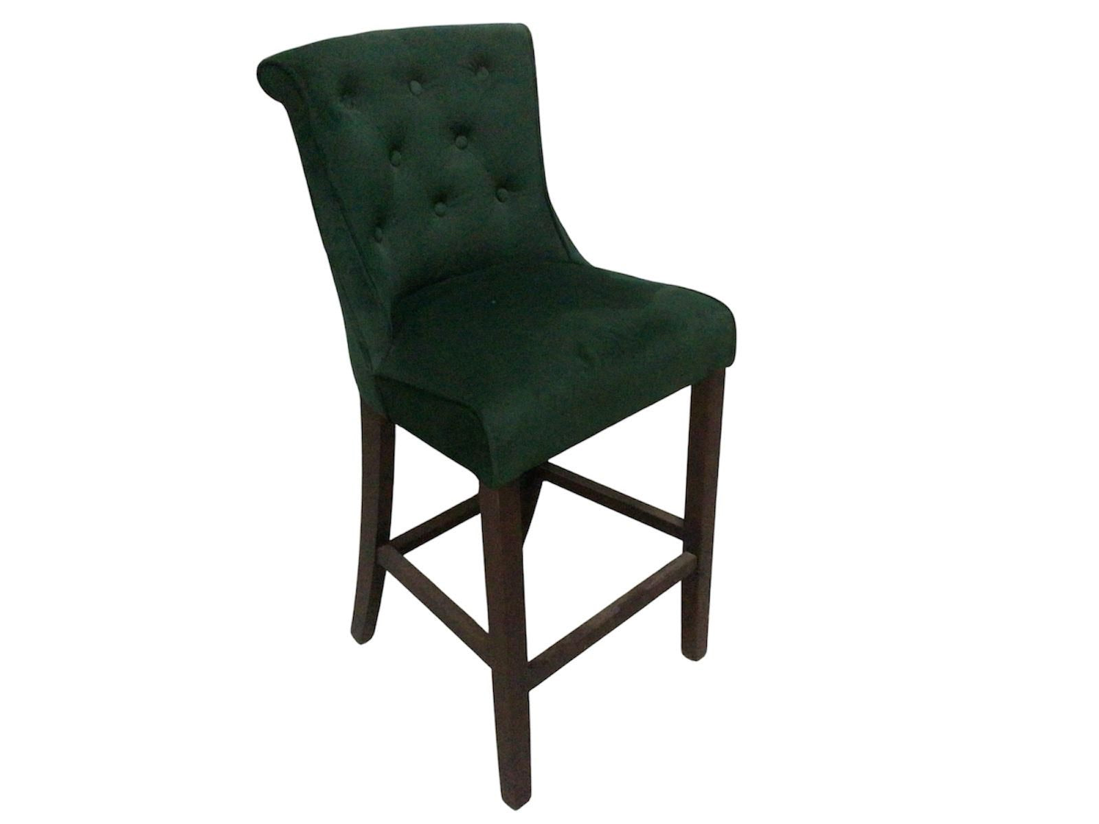 Kingston Green Velvet Bar Stool