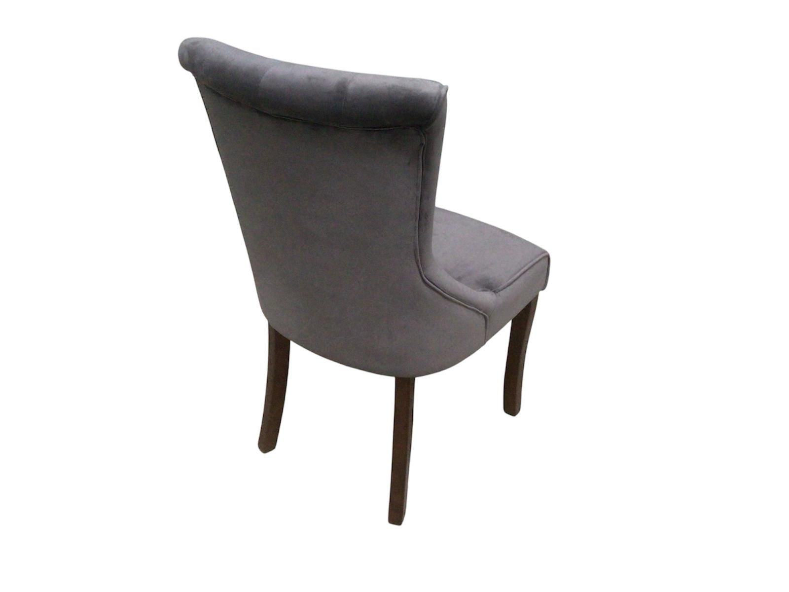 Kingston Grey Velvet Dining Chair