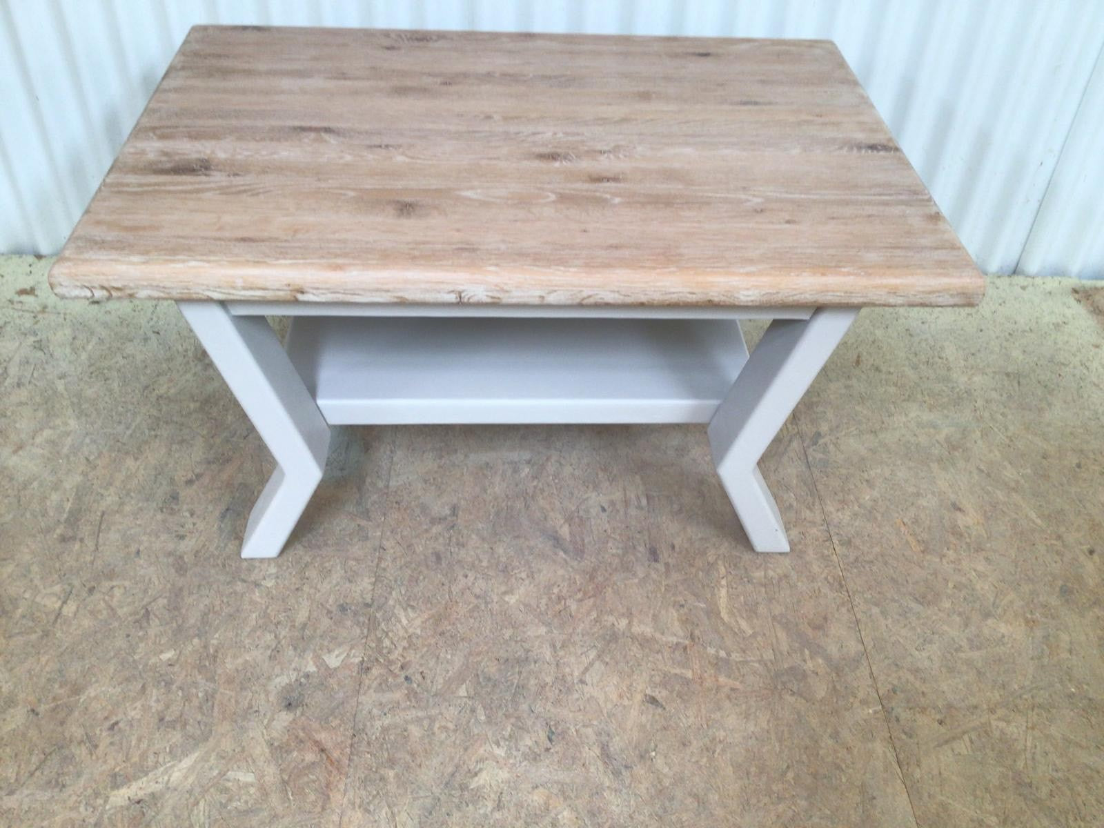 Loire Oak Coffee Table painted Oyster