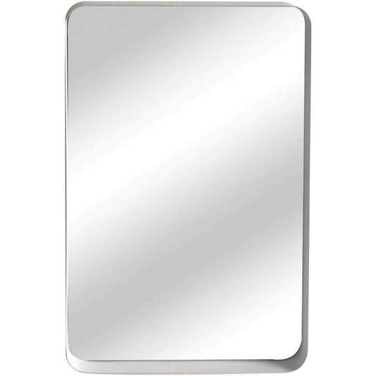 White Iron Framed Mirror - FC36W