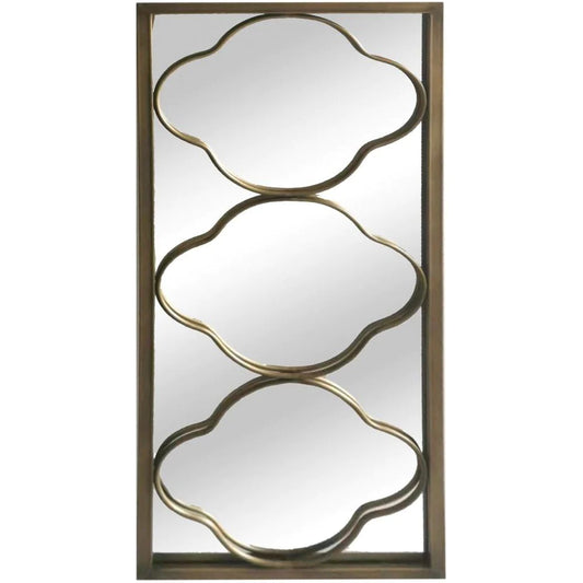 Gold Iron Framed Mirror - FC45