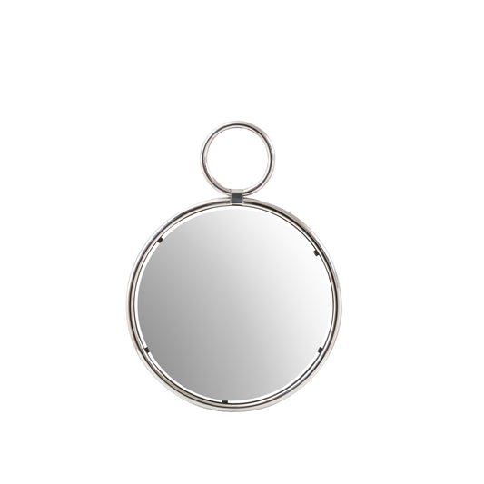 Round Silver Hanging Mirror - FC01
