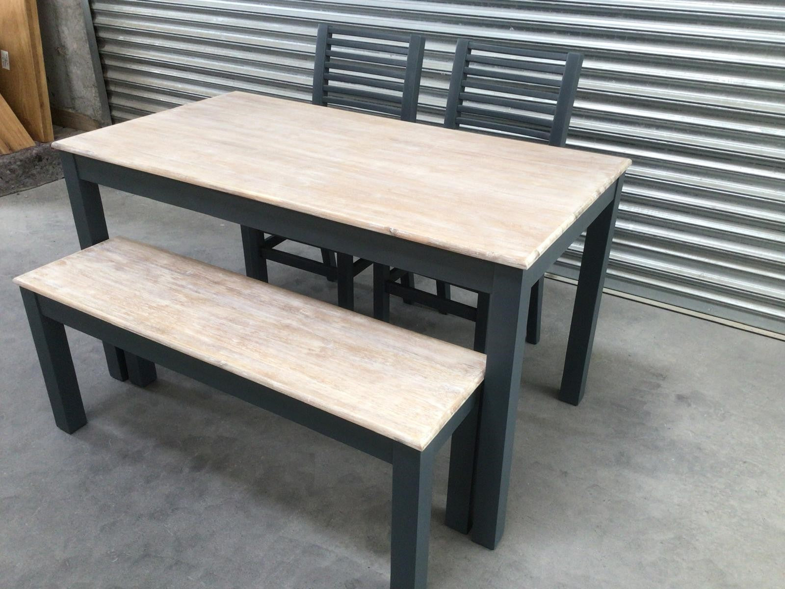 Maldon 1.2m Dining Set painted Charcoal