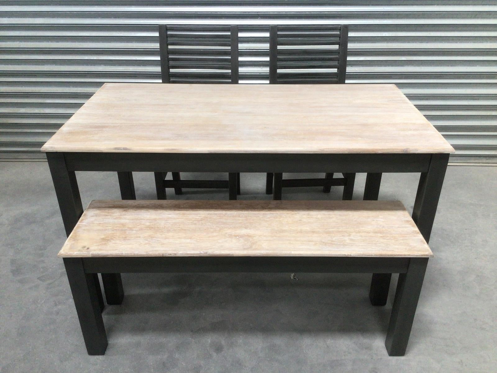 Maldon 1.2m Dining Set painted Charcoal