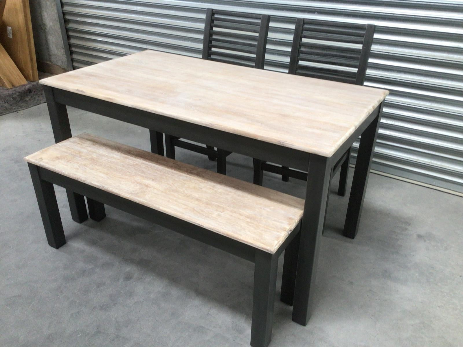 Maldon 1.2m Dining Set painted Charcoal