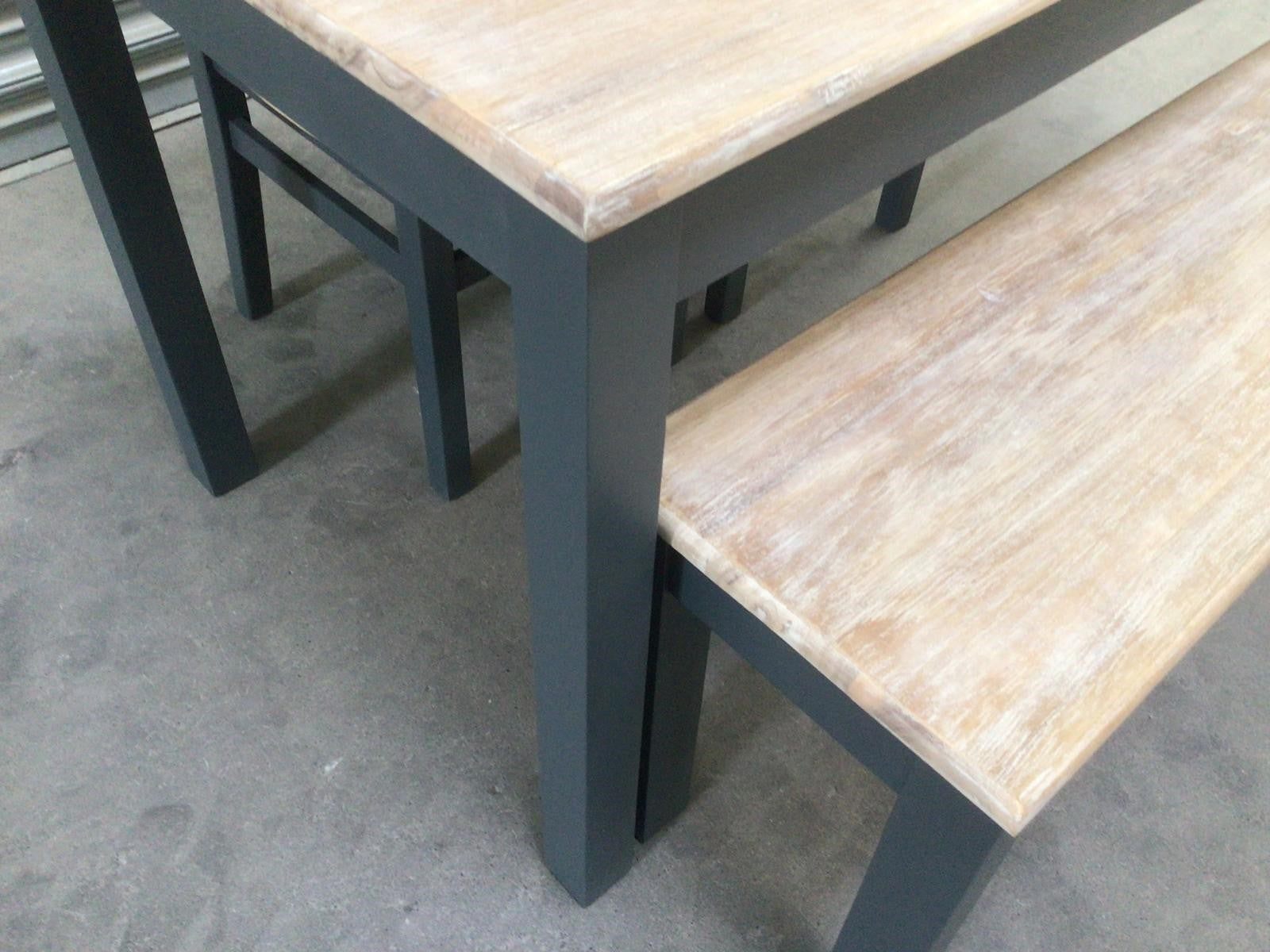 Maldon 1.2m Dining Set painted Charcoal