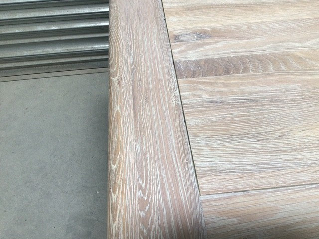 Danube Oak Large Desk painted Oyster with a Ciffa Finish - (May10)