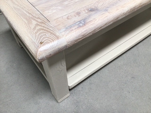Danube Oak Coffee Table painted Oyster with a Ciffa Finish - (May13)