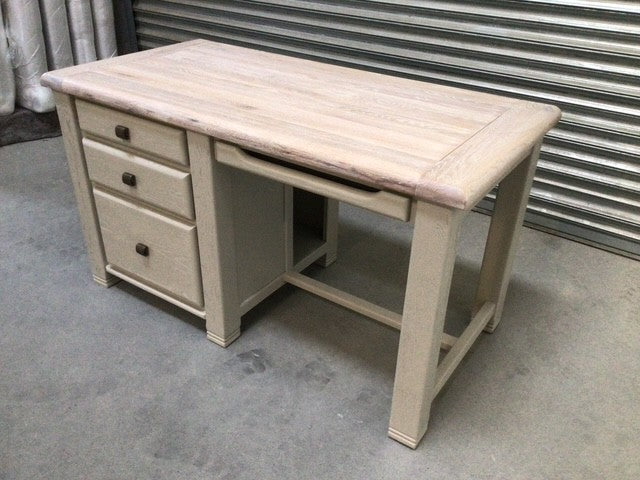 Danube Oak Desk painted Oyster with a Ciffa Finish - Nov02