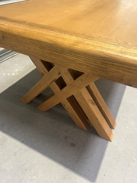 Cologne Oak 2m Dining Table - Ex-Display (Oct 02)