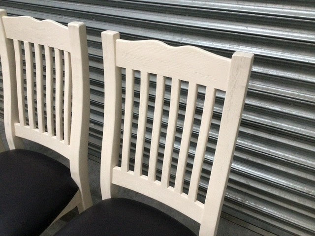 Painted Dining Chairs - Set of 3 (Oct32)
