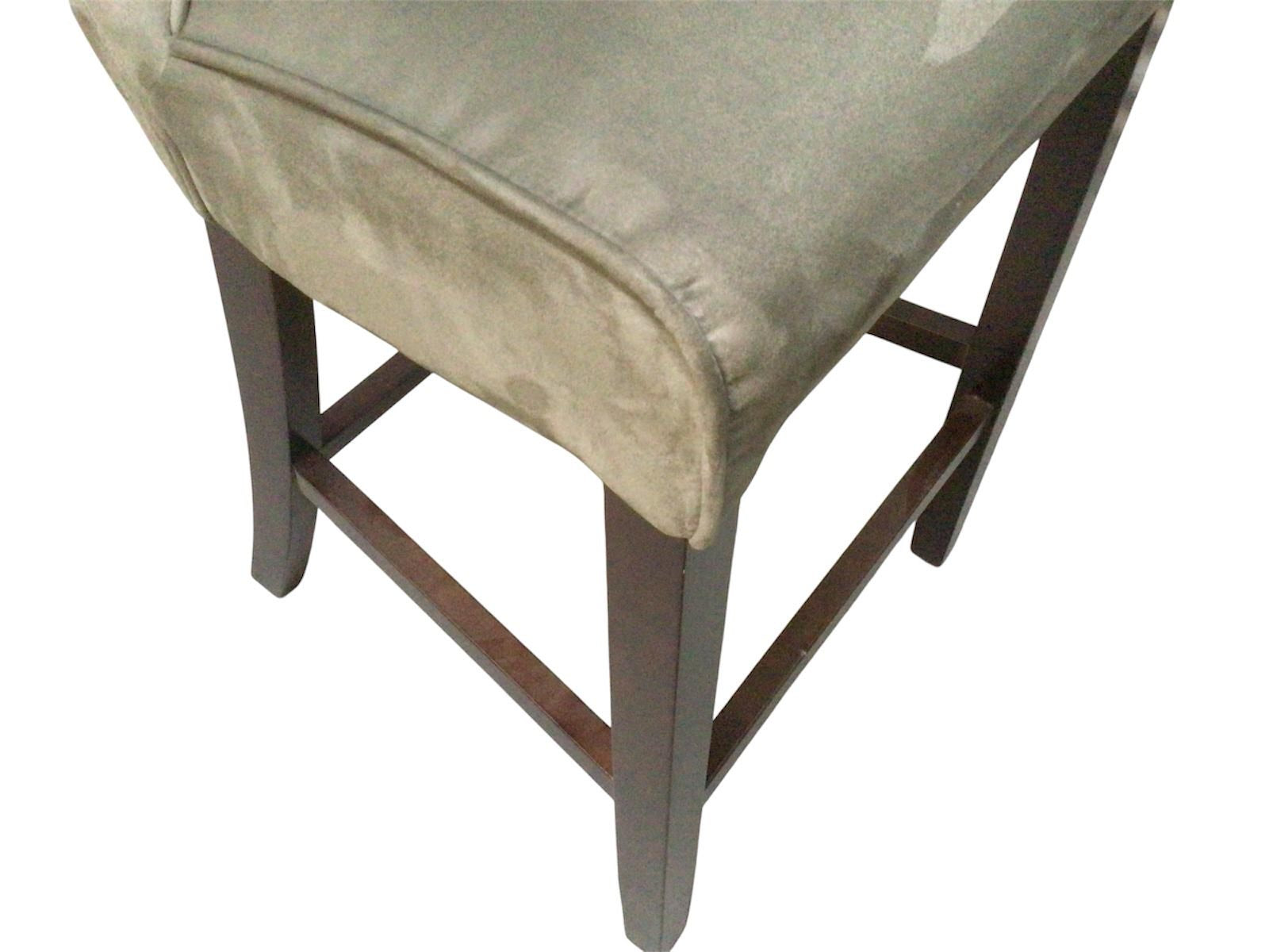 Kingston Olive Green Faux Suede Bar Stool