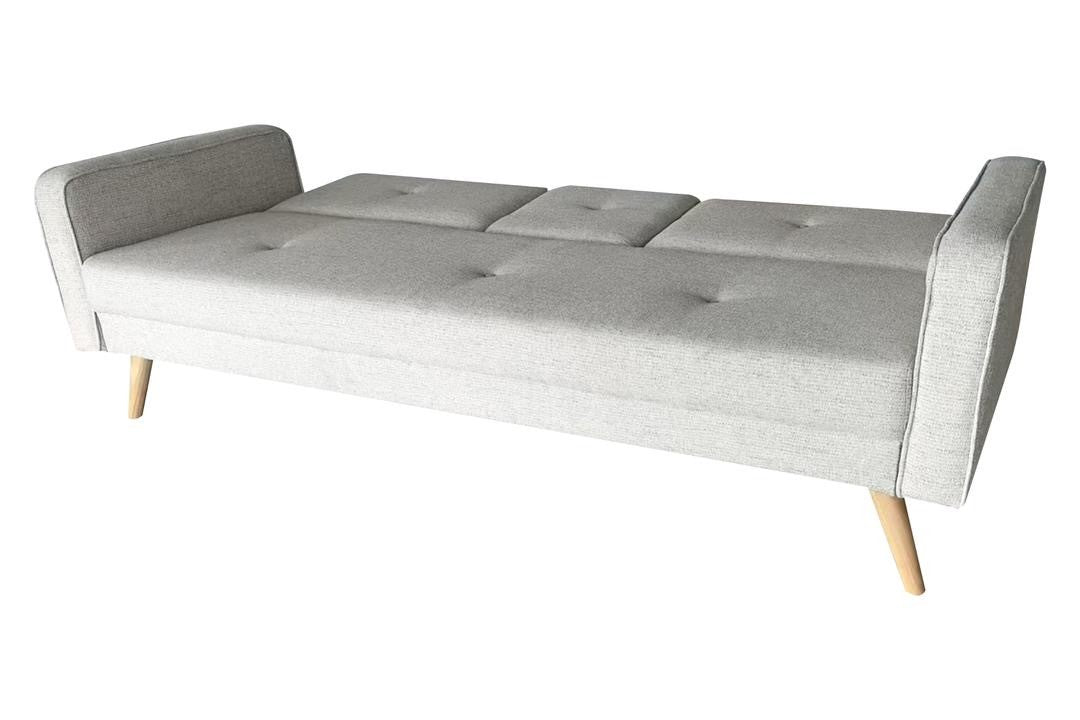 Otto 3 Seater Click Clack Sofa Bed - Beige Linen