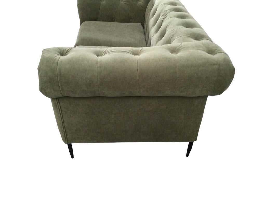 Portland 3 Seater Large Sofa in Olive Green