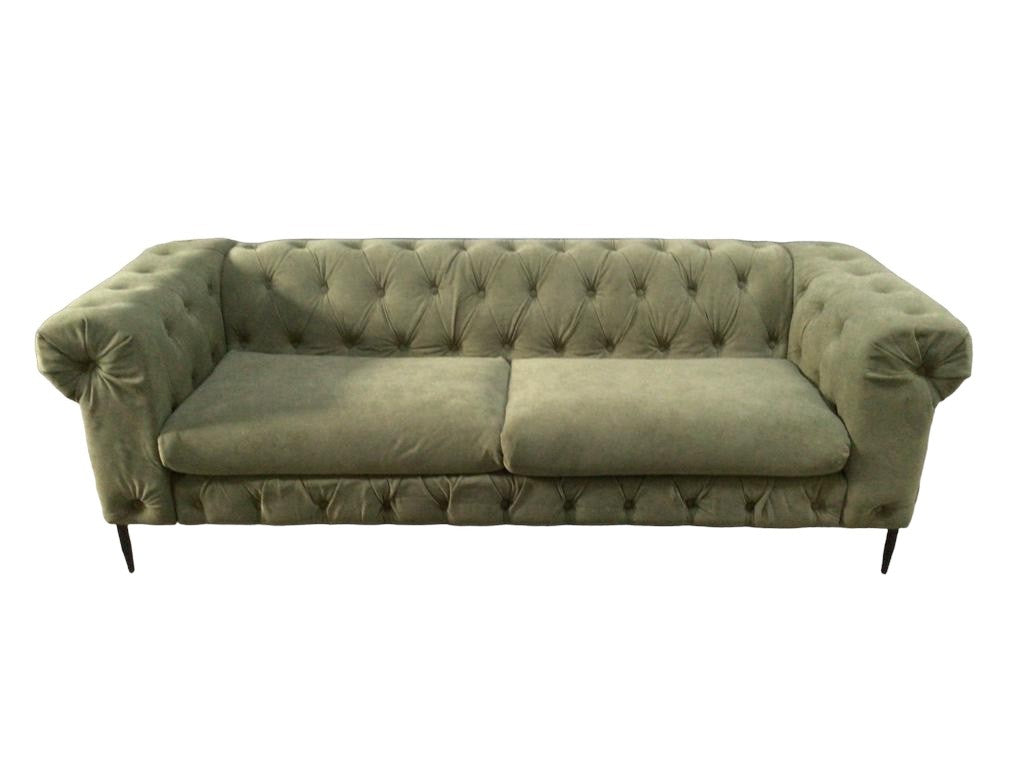Portland 3 Seater Large Sofa in Olive Green