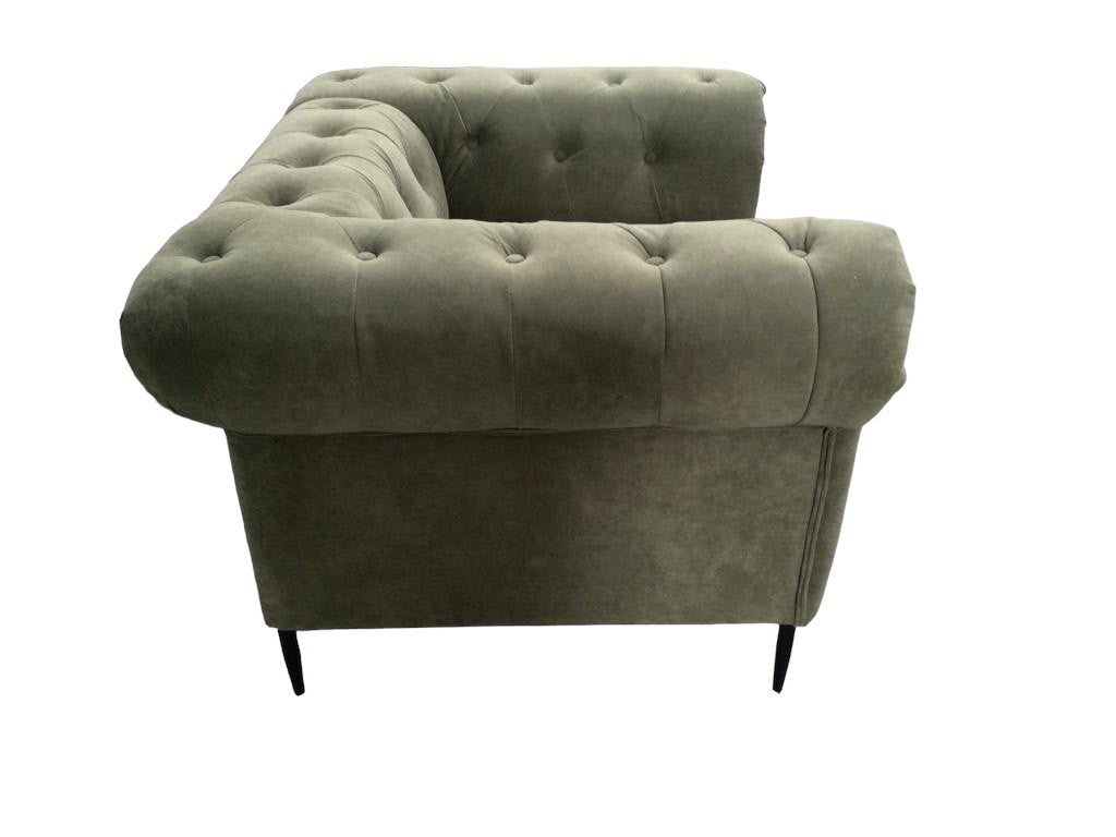 Portland Arm Chair in Olive Green