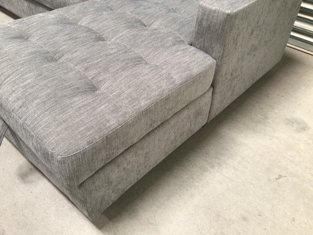 Springfield Grey Linen Corner Sofa - Ex Display Model