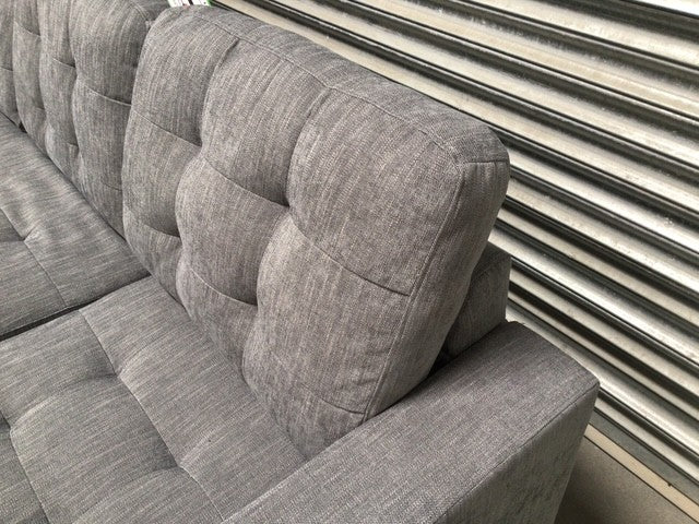 Springfield Grey Linen Corner Sofa - Ex Display Model