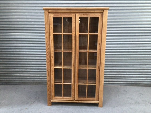 Tommy Oak Glass Display Cabinet - Sep 01