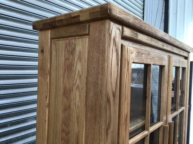 Tommy Oak Glass Display Cabinet - Sep 01