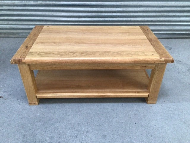 Danube Oak Coffee Table with Shelf - September 04